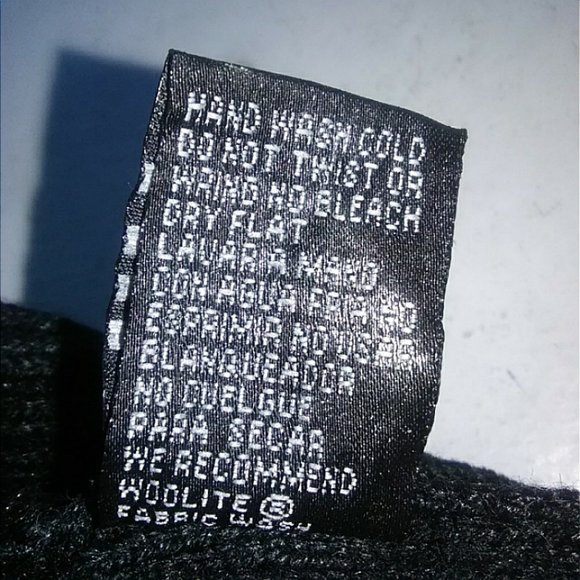 Black Rib Knit Cardigan Sweater with Faux Fur Med - Picture 7 of 7